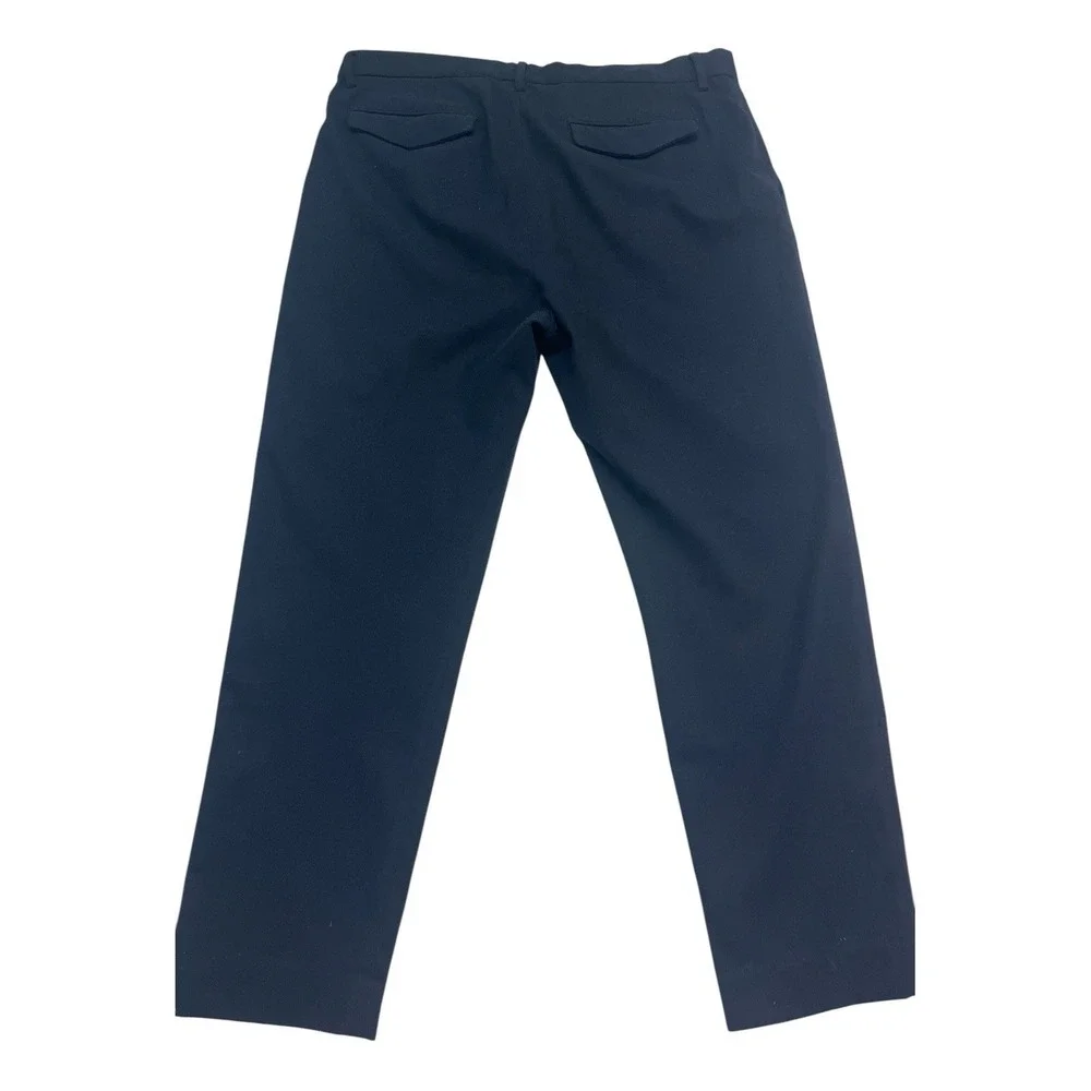 Banana Republic 36x29 Navy Blue Brushed Pleated Pants Trousers Wool Blend Modern
